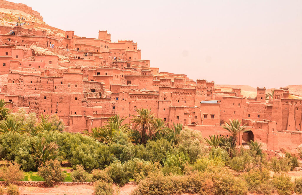 Histórico kesar de Aït Benhaddou en Marrakech, Marruecos